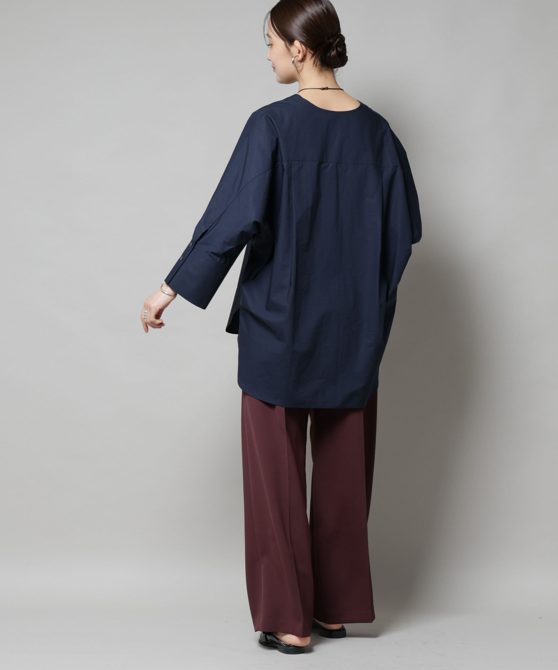 nano･universe「ツイルワイドスラックス」|チノ|