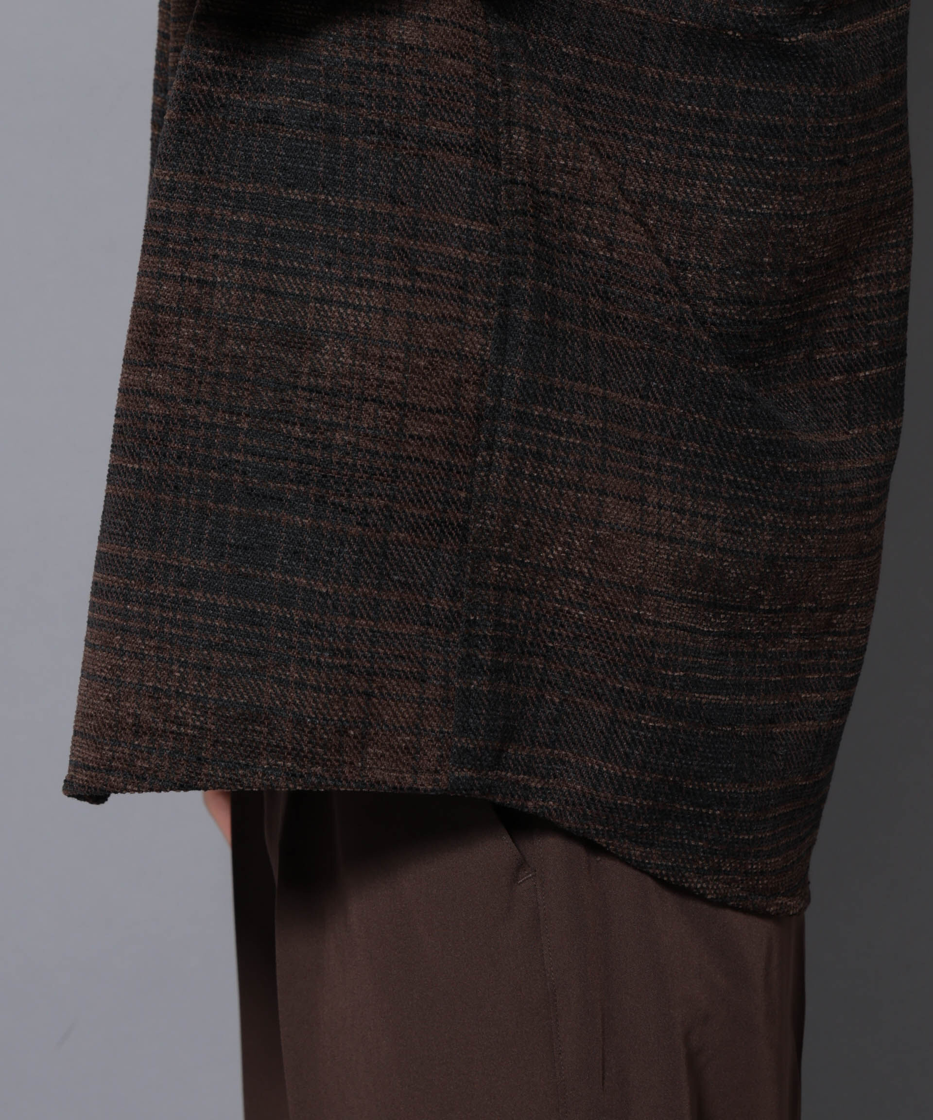 nano･universe「モールチェックシャツ 長袖」|シャツ・ブラウス|