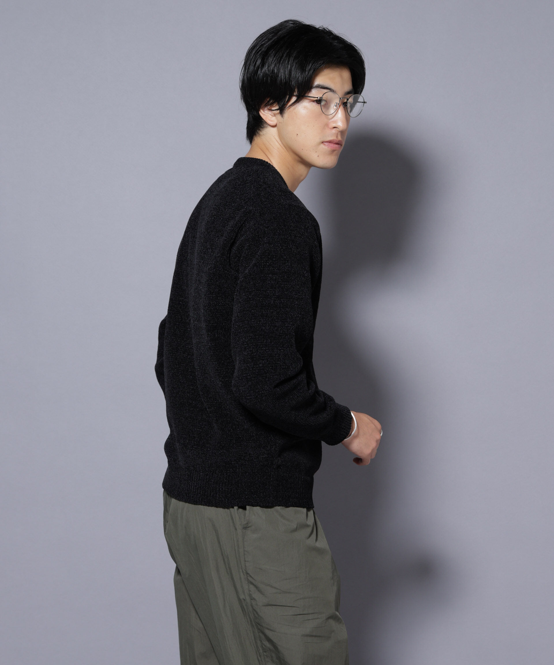 nano･universe「ナノベアモールニットクルーネック 1」|ニット・セーター|