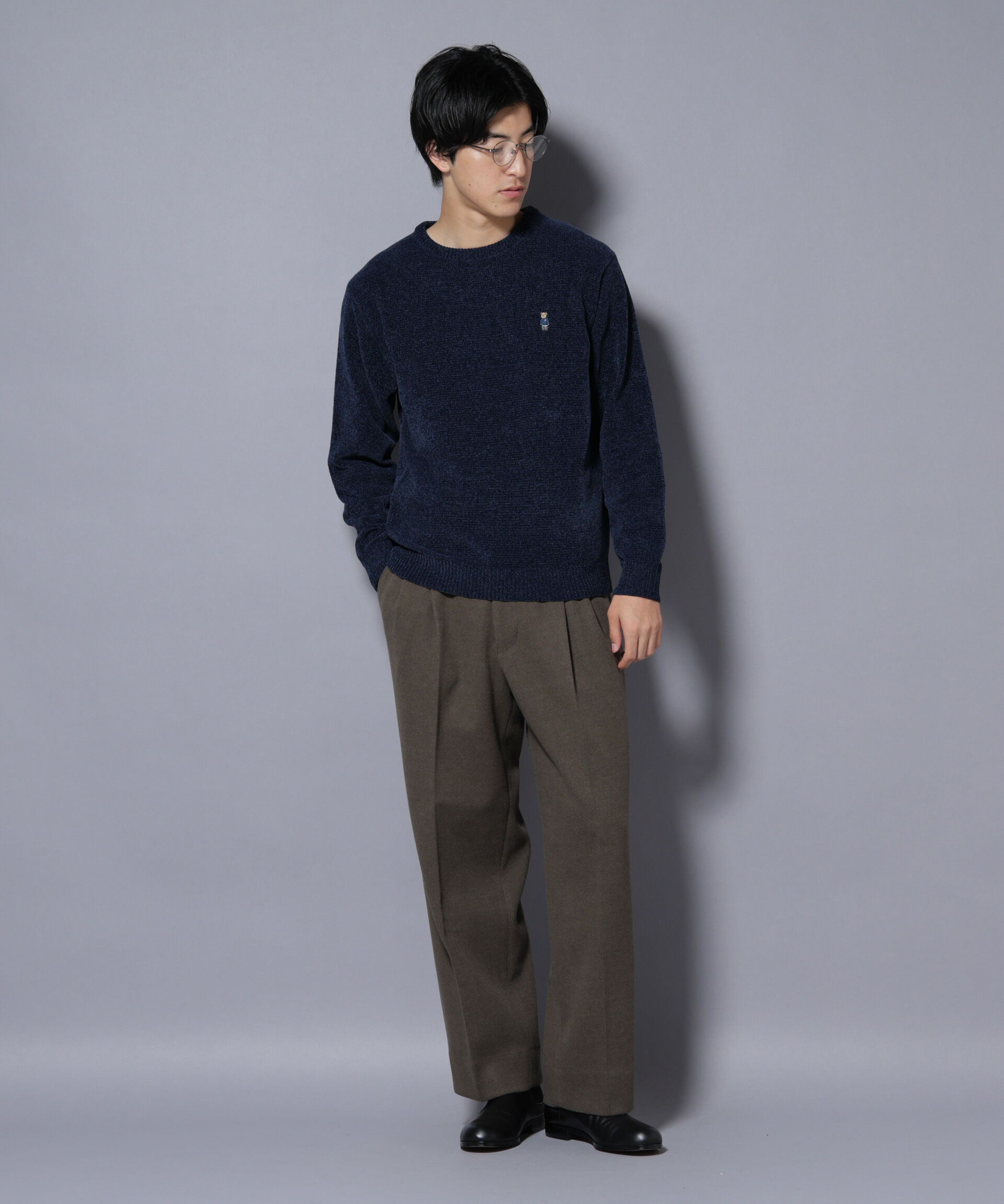 nano･universe「ナノベアモールニットクルーネック 1」|ニット・セーター|