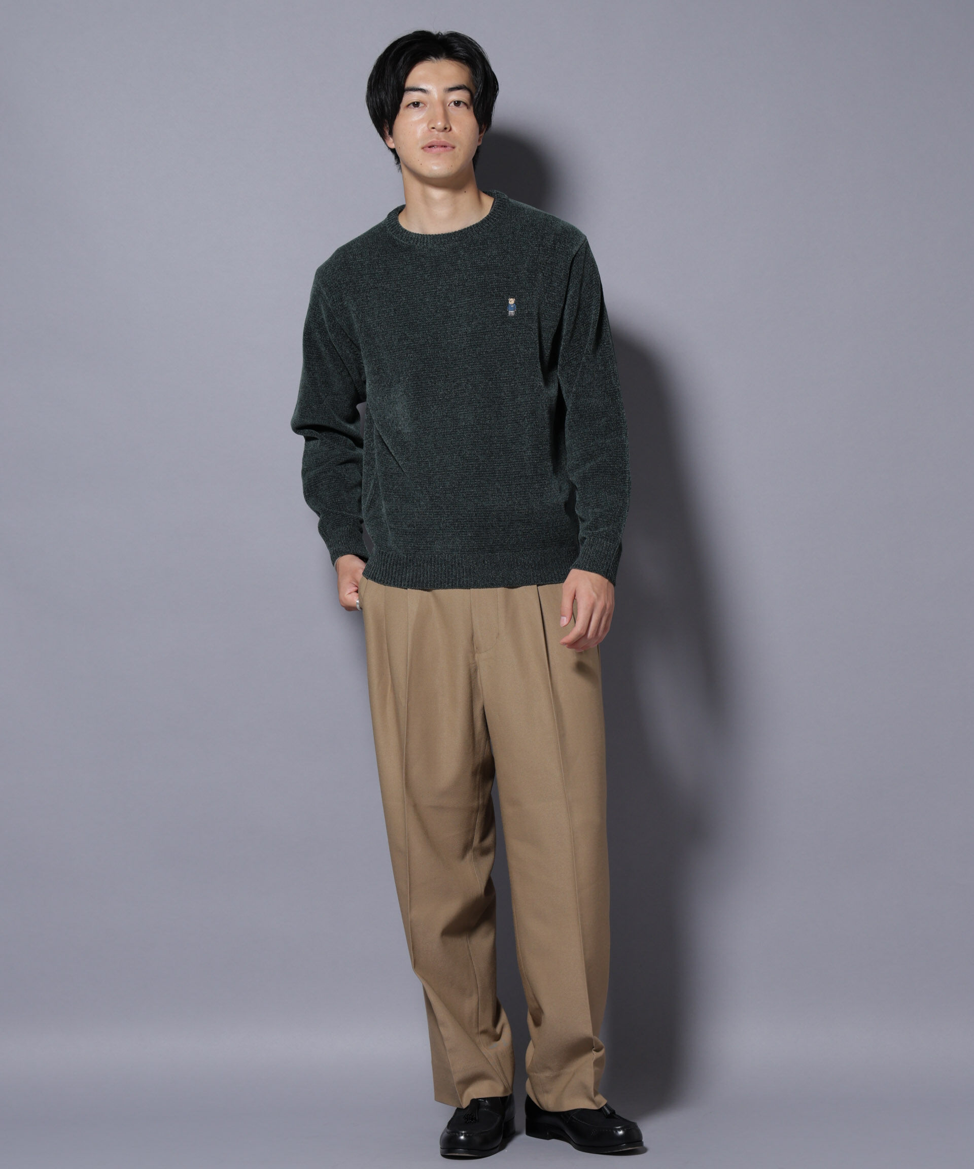 nano･universe「ナノベアモールニットクルーネック 1」|ニット・セーター|