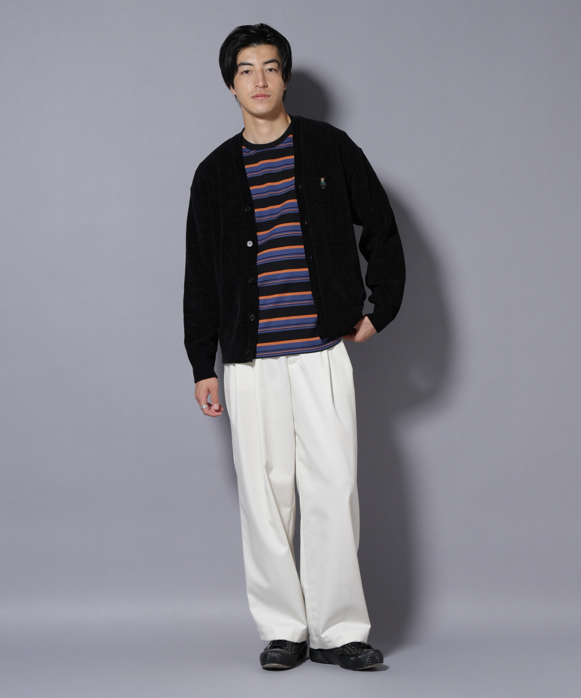 nano･universe「ナノベアモールニットカーディガン」|ニット・セーター|