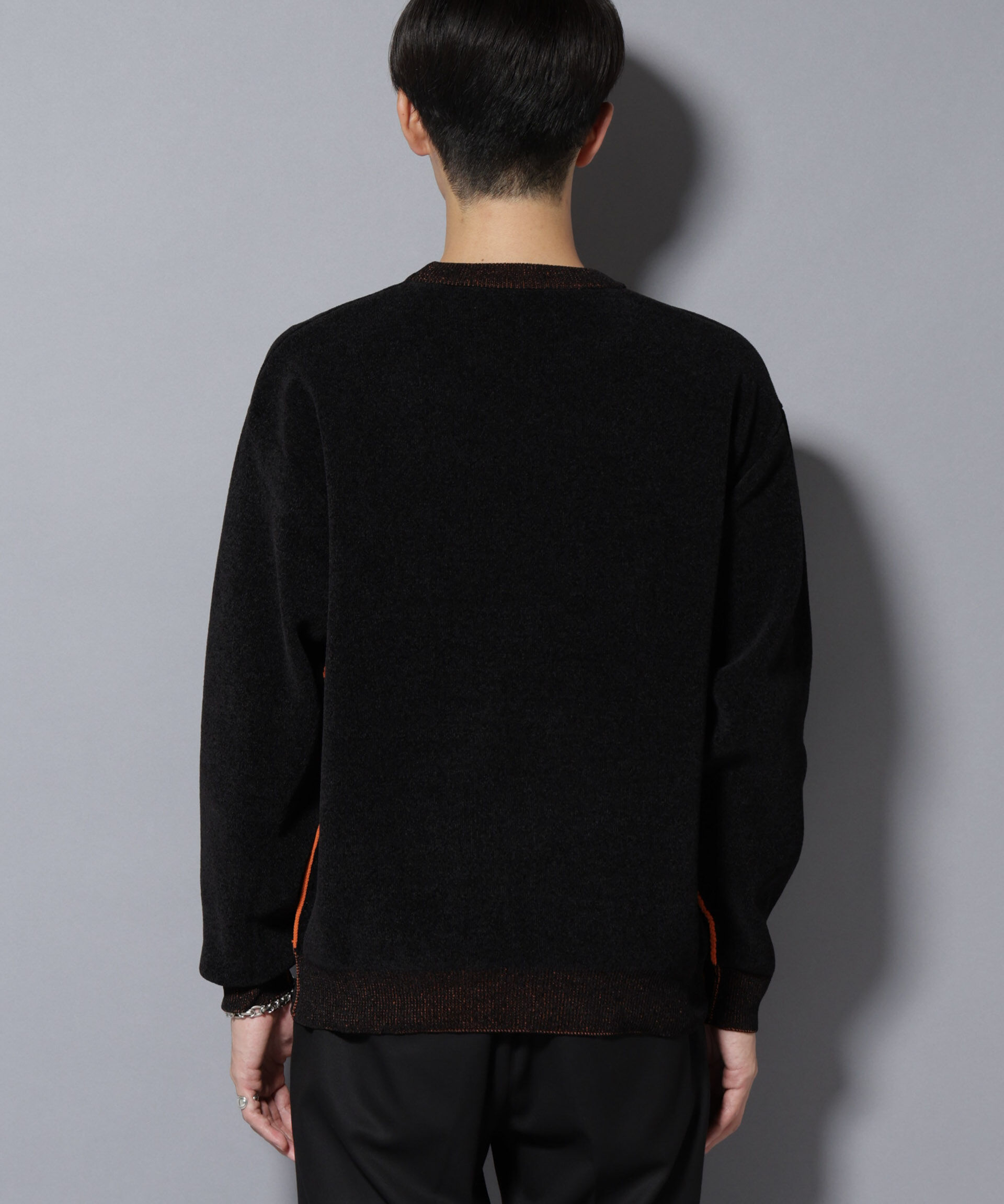 nano･universe「モールヤーンダブルフェイスクルーネックニット」|ニット・セーター|