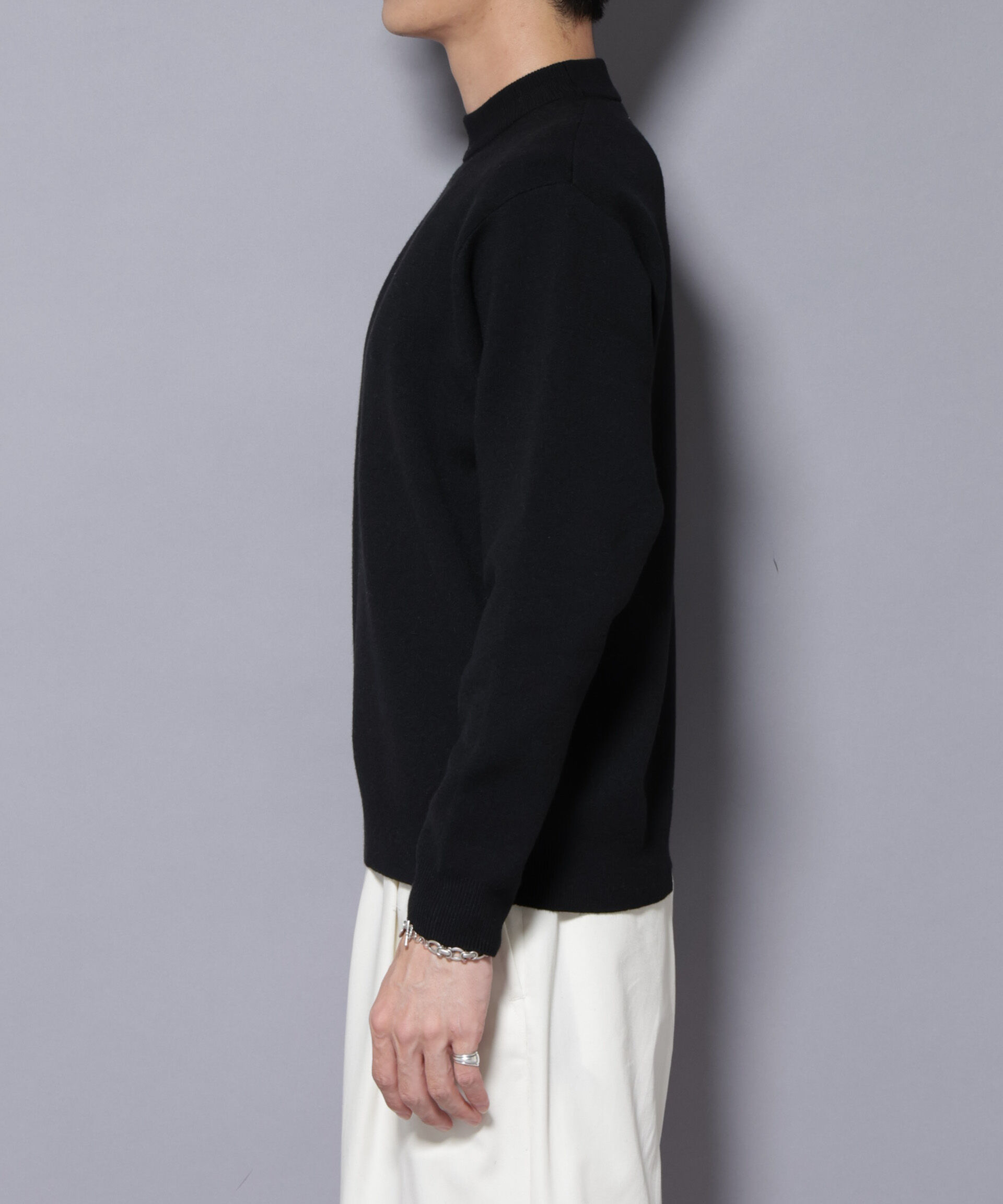 nano･universe「シルク混モックネックニット」|ニット・セーター|