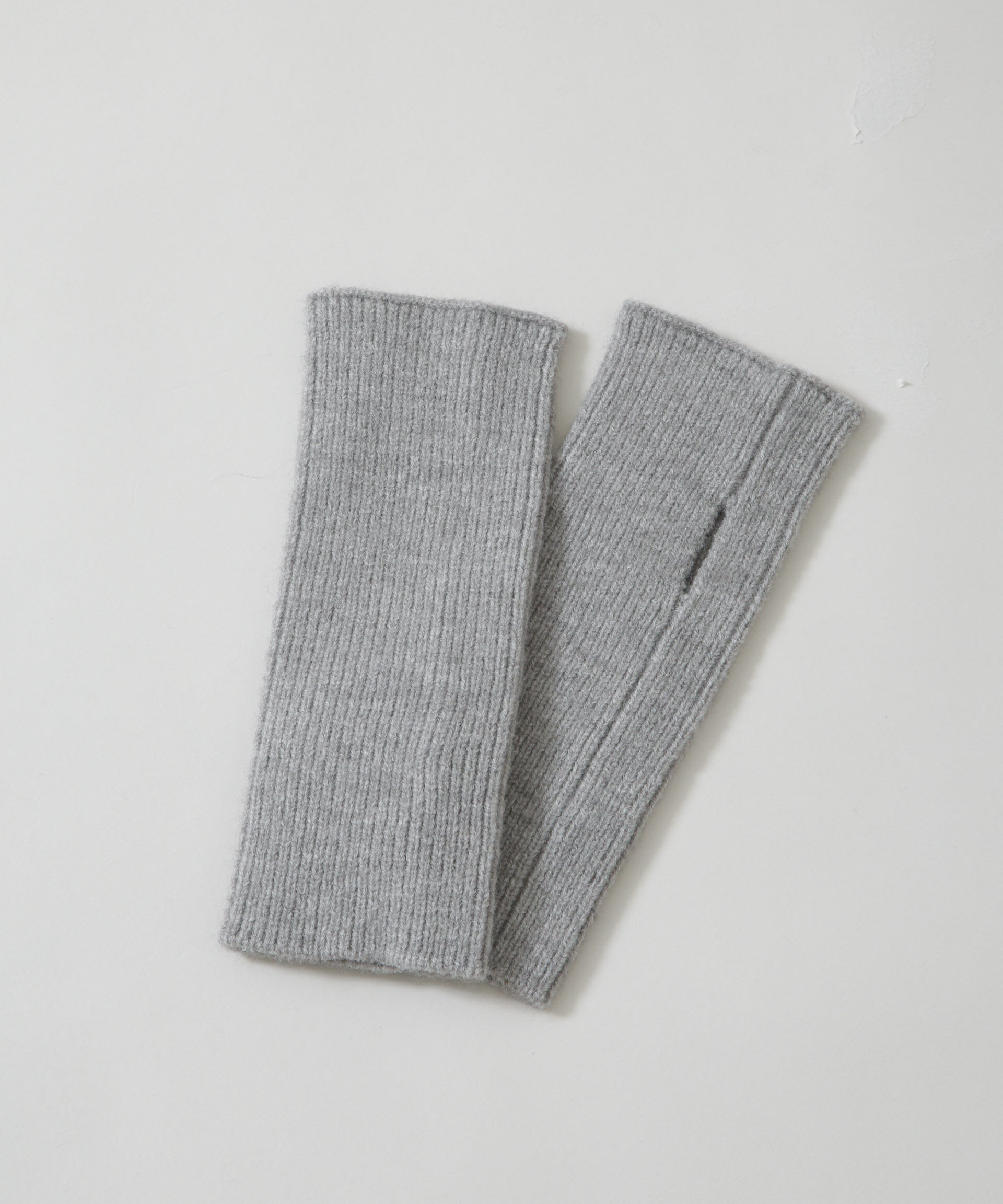 nano･universe「リブニットアームウォーマー」|手袋|