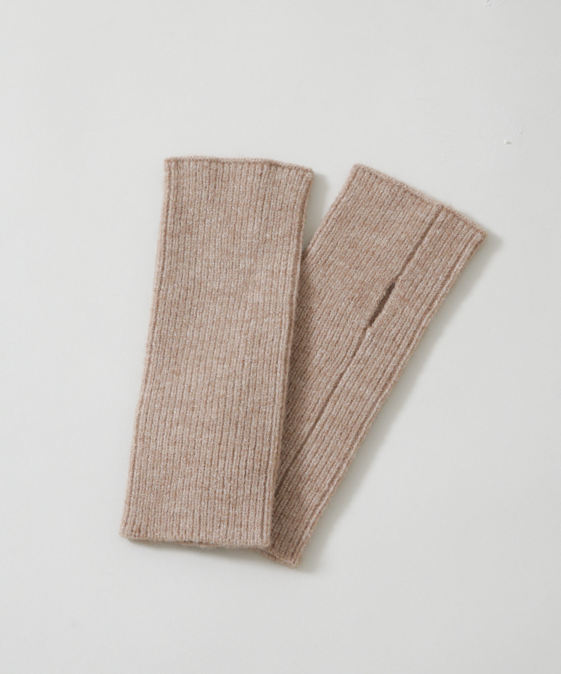 nano･universe「リブニットアームウォーマー」|手袋|