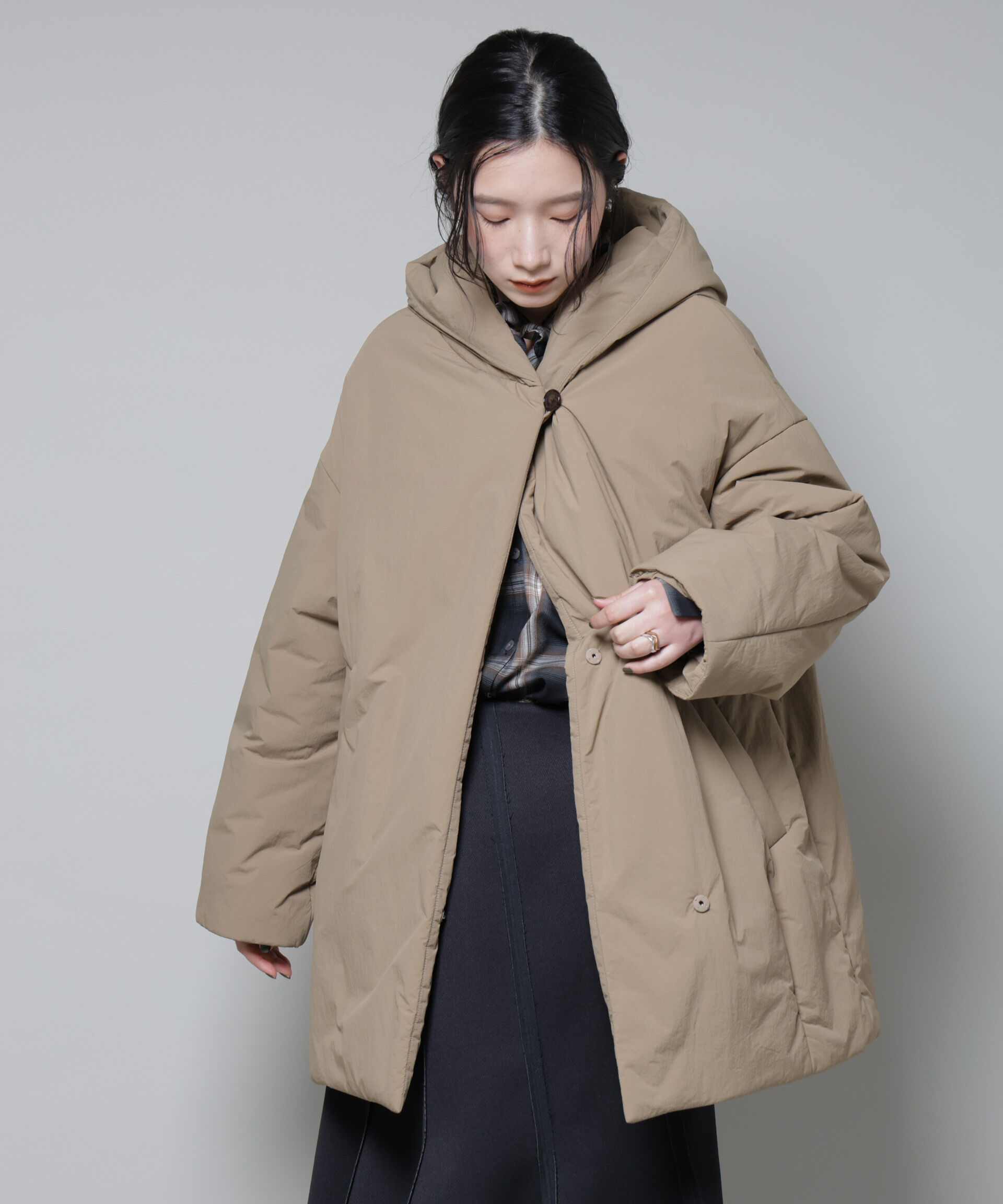 nano･universe「ETHERMALOFT(R)AEROGEL 中綿フードコクーンコート」|その他|