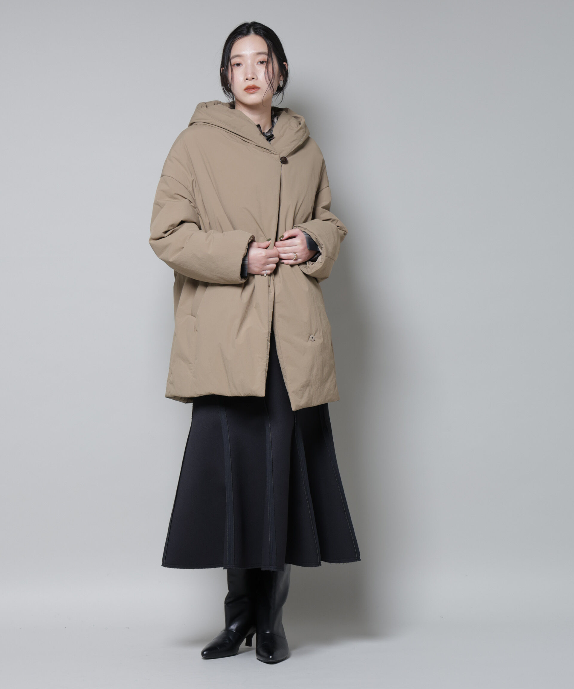 nano･universe「ETHERMALOFT(R)AEROGEL 中綿フードコクーンコート」|その他|