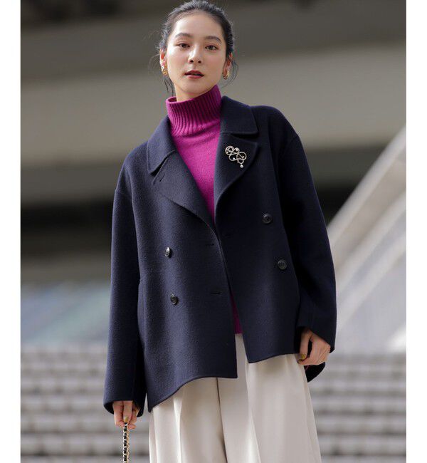 組曲「ダブルブレストリバー コート」|その他|ネイビー系