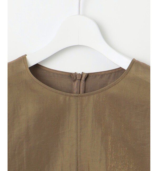 自由区「【洗える】ブライトシアーシャンブレー Tブラウス」|シャツ・ブラウス|