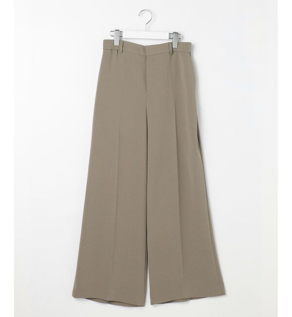 自由区「【ご好評アイテム・カタログ掲載・セレモニー・通勤】トリアセダブルクロスワイドストレート パンツ」|その他|