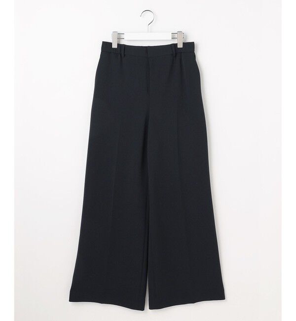 自由区「【ご好評アイテム・カタログ掲載・セレモニー・通勤】トリアセダブルクロスワイドストレート パンツ」|その他|