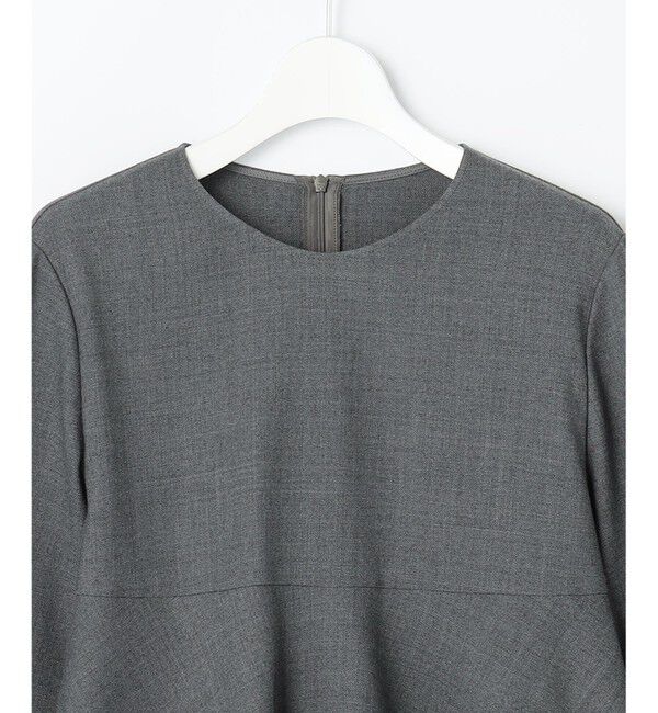 自由区「【SHIHOさん着用】ソフトウールブレンドペプラム ブラウス」|シャツ・ブラウス|