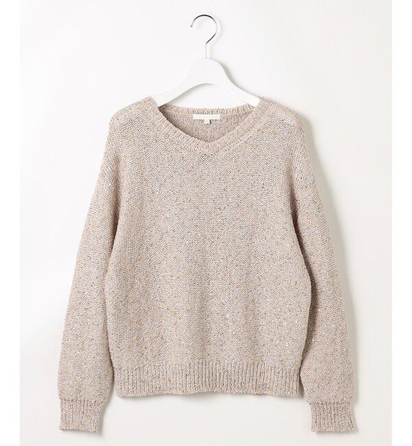 自由区「【1枚で華やぐ】ラメノットスパングル ニット」|ニット・セーター|