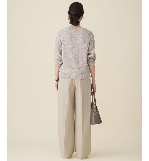 自由区「【1枚で華やぐ】ラメノットスパングル ニット」|ニット・セーター|