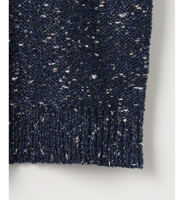 自由区「【1枚で華やぐ】ラメノットスパングル ニット」|ニット・セーター|