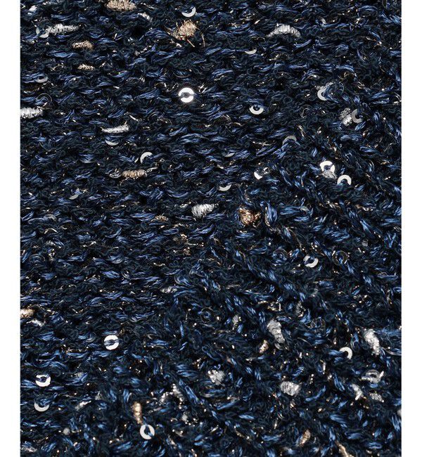 自由区「【1枚で華やぐ】ラメノットスパングル ニット」|ニット・セーター|