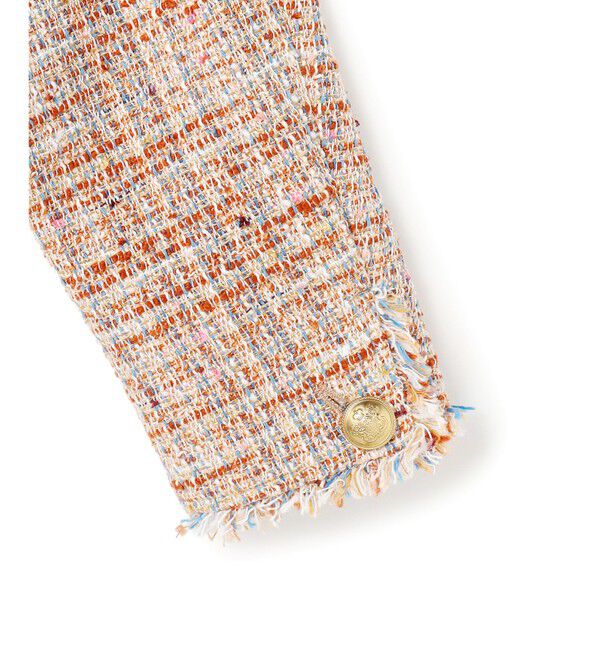 23区「【CanCam掲載】GIOLICAツイード ノーカラー ボタン ジャケット」|その他|