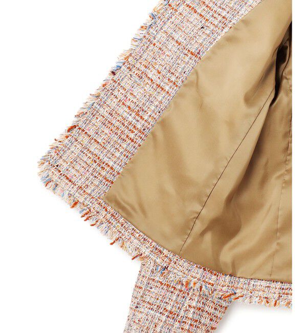 23区「【CanCam掲載】GIOLICAツイード ノーカラー ボタン ジャケット」|その他|