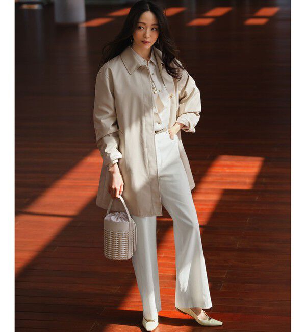 23区「リネンレーヨンストレッチ ワイドパンツ」|その他|