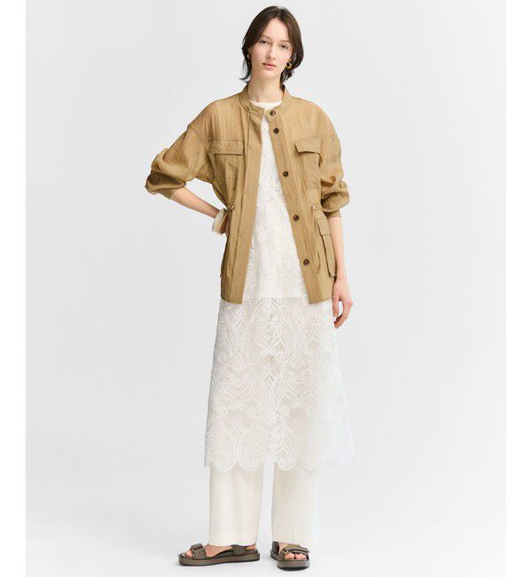 23区「リネンレーヨンストレッチ ワイドパンツ」|その他|