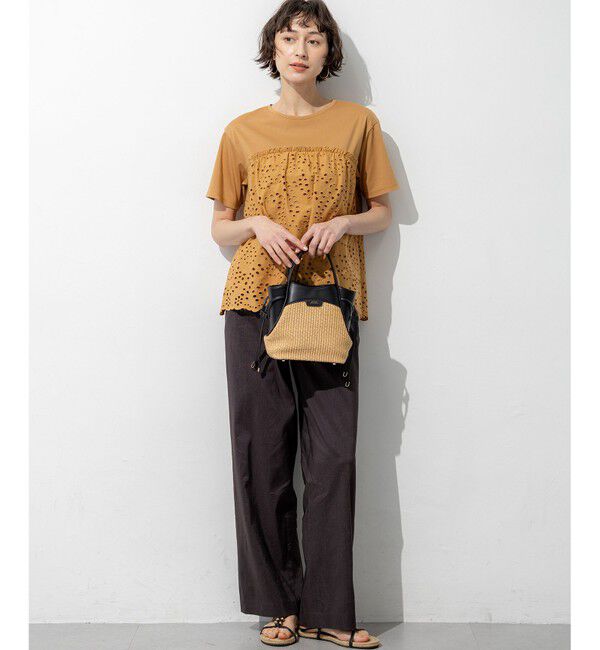 23区「リネンレーヨンストレッチ ワイドパンツ」|その他|