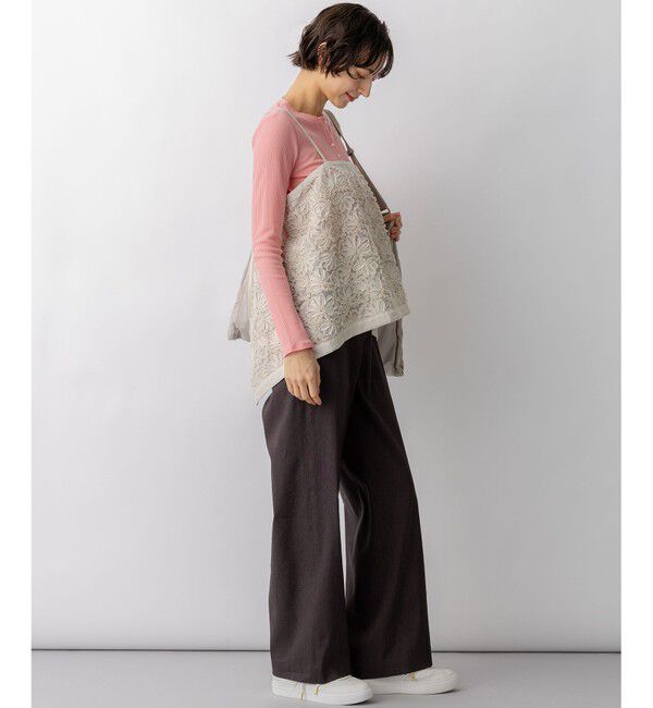 23区「リネンレーヨンストレッチ ワイドパンツ」|その他|