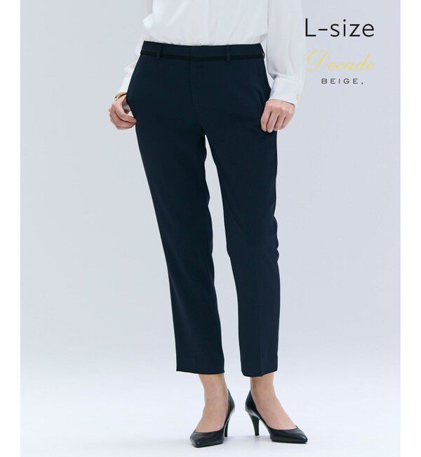 BEIGE,「【洗える・L-size】CINDY / クロップドパンツ」|その他|Navy x Black