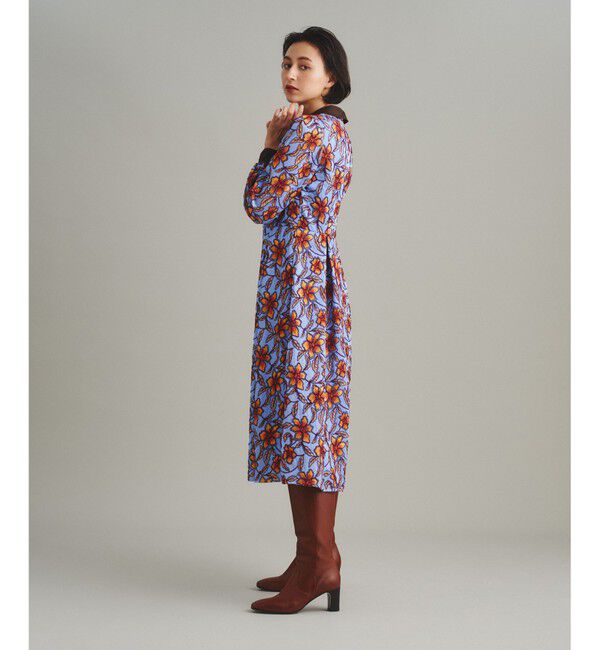  「レース刺繍タックワンピース」|ワンピース|