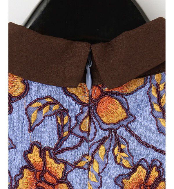  「レース刺繍タックワンピース」|ワンピース|