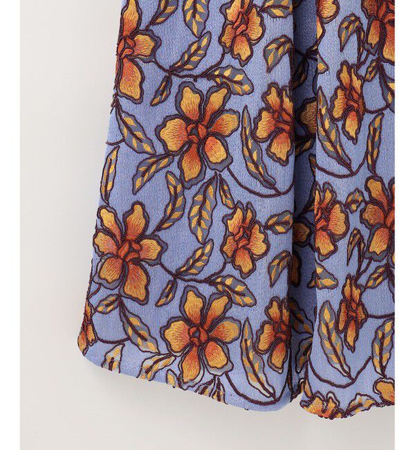  「レース刺繍タックワンピース」|ワンピース|