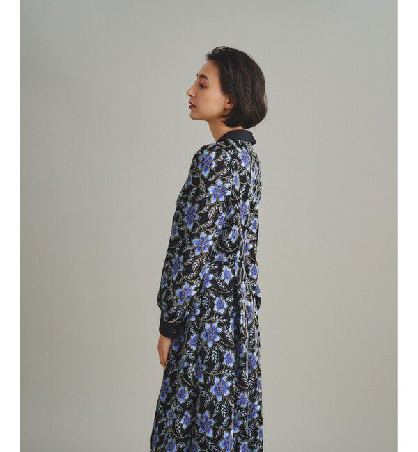  「レース刺繍タックワンピース」|ワンピース|