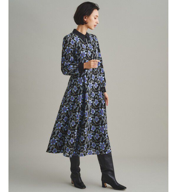  「レース刺繍タックワンピース」|ワンピース|