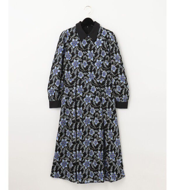  「レース刺繍タックワンピース」|ワンピース|