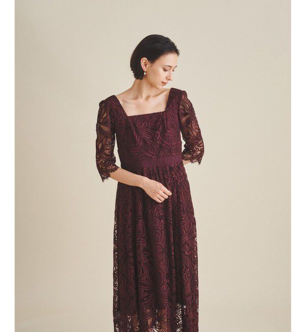 Grace Class「スクエアネックレースドレス」|ドレス|