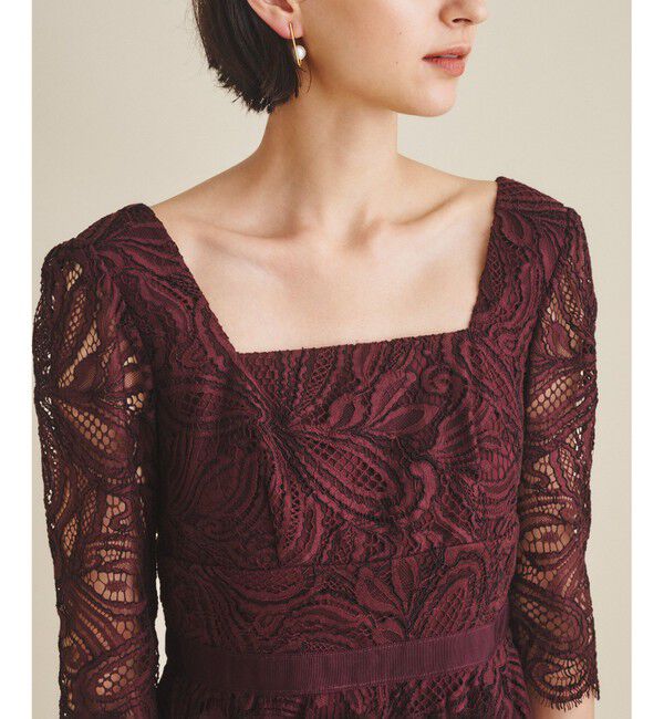 Grace Class「スクエアネックレースドレス」|ドレス|