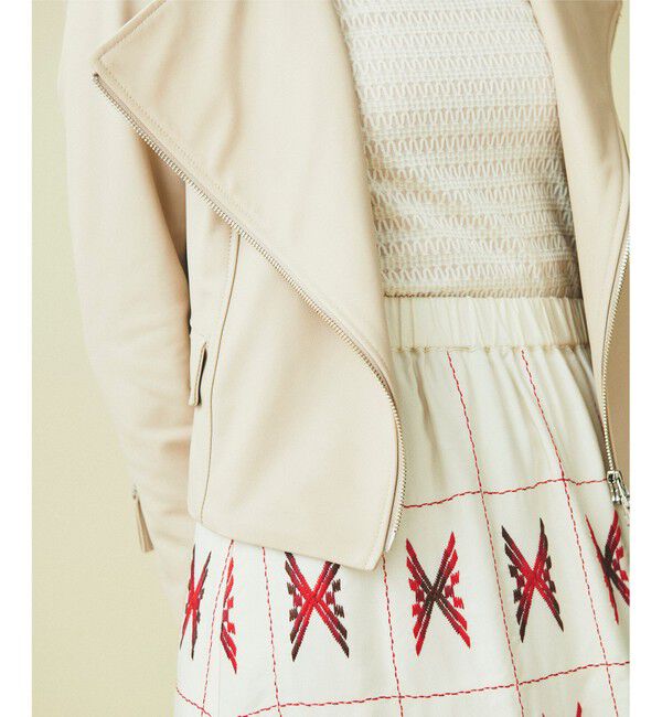 GRACE CONTINENTAL「キカ刺繍ロングスカート」|スカート|