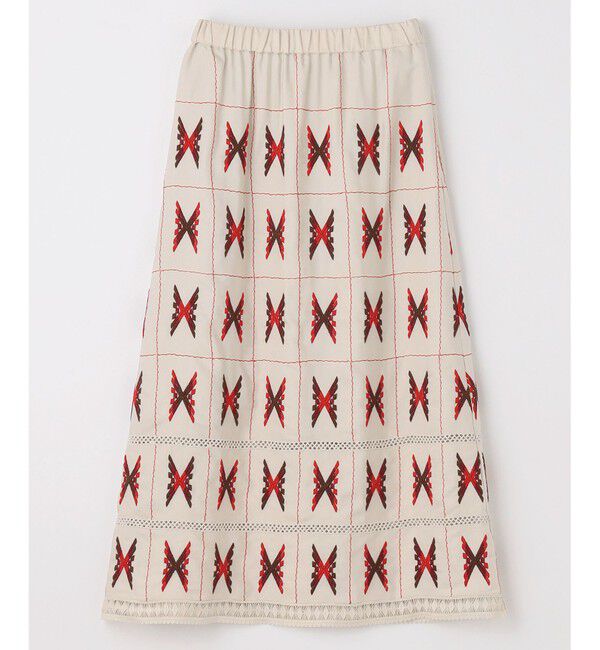 GRACE CONTINENTAL「キカ刺繍ロングスカート」|スカート|