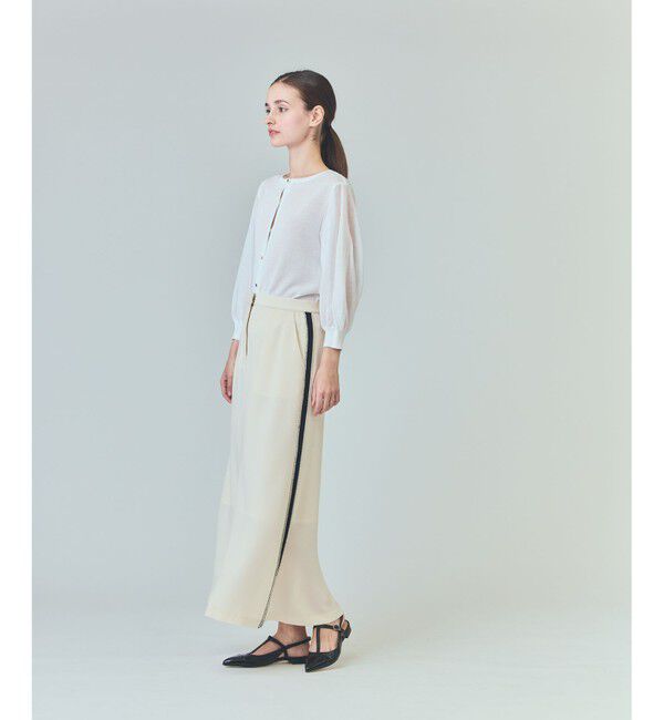  「ラインビジューロングスカート」|スカート|