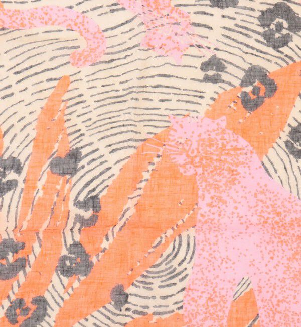 NOLLEY'S「リネンガーゼプリントストール」|ストール|