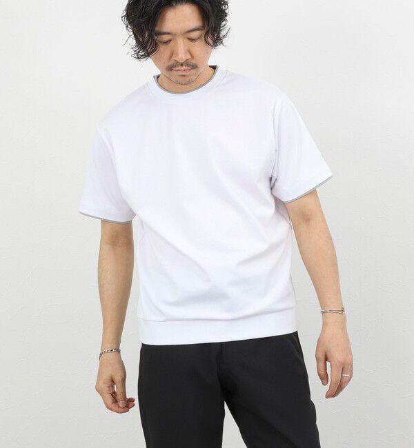 NOLLEY'S goodman「超長綿ハイゲージポンチ フェイクレイヤードTシャツ 26SS」|Tシャツ・カットソー|