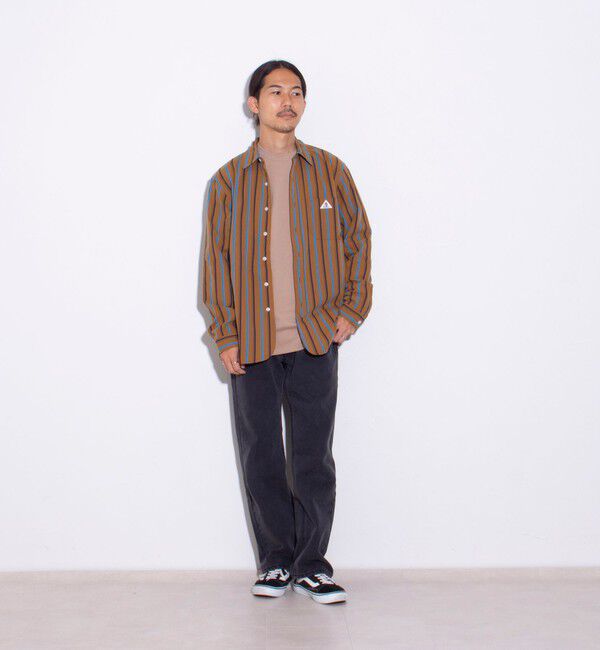 GLOSTER「【GEVACO/ゲバコ】ピーチ起毛マルチストライプレギュラーシャツ」|シャツ・ブラウス|