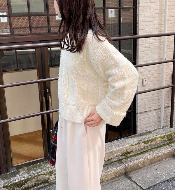 fredy emue「ブークレニットVネックプルオーバー」|ニット・セーター|