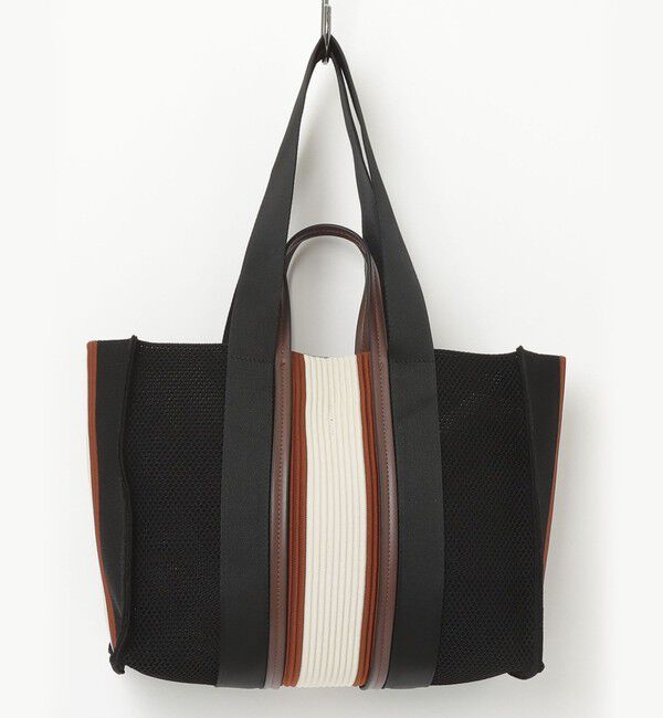 fredy emue「マルチストライプスクエアトートバッグ」|ショルダー・メッセンジャー|