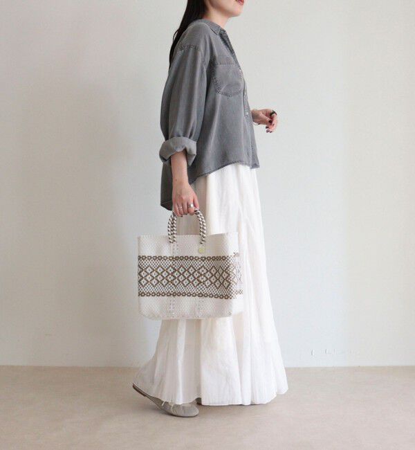 fredy emue「とろみデニムクロップドシャツ」|シャツ・ブラウス|