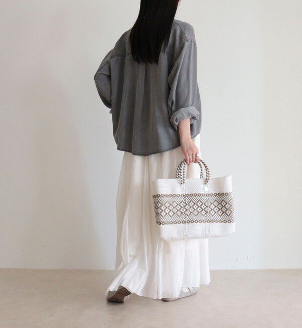 fredy emue「とろみデニムクロップドシャツ」|シャツ・ブラウス|