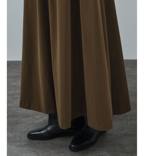 SALON adam et rope'「パールレザーライクフレアスカート」|スカート|