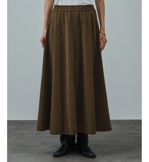 SALON adam et rope'「パールレザーライクフレアスカート」|スカート|