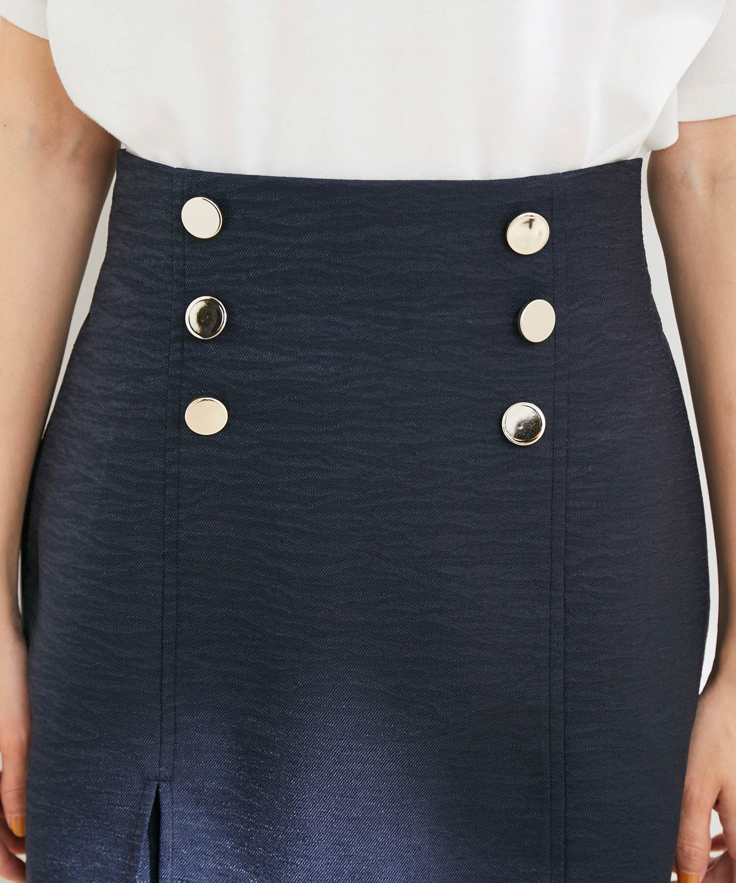 VIS「金釦付きスカショーパン」|スラックス|