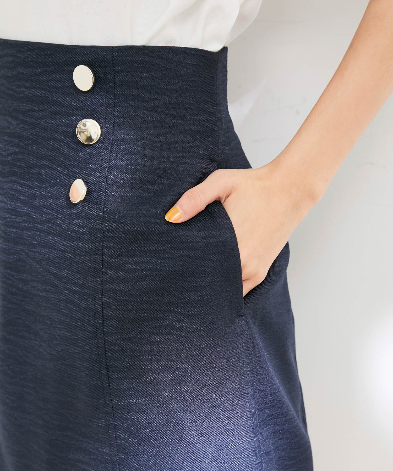 VIS「金釦付きスカショーパン」|スラックス|